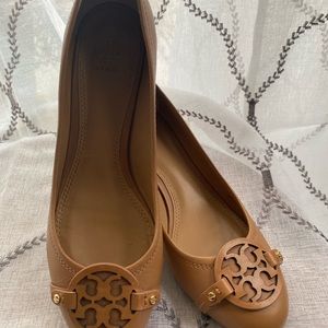 Tory Burch logo Block heel Tiramisu 8.5
